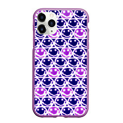 Чехол iPhone 11 Pro матовый Nirvana neon smile, цвет: 3D-фиолетовый