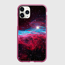 Чехол iPhone 11 Pro матовый Uy scuti star - neon space, цвет: 3D-малиновый