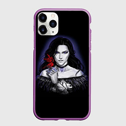 Чехол iPhone 11 Pro матовый Тайная сила Йеннифер, цвет: 3D-фиолетовый