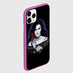 Чехол iPhone 11 Pro матовый Тайная сила Йеннифер, цвет: 3D-фиолетовый — фото 2