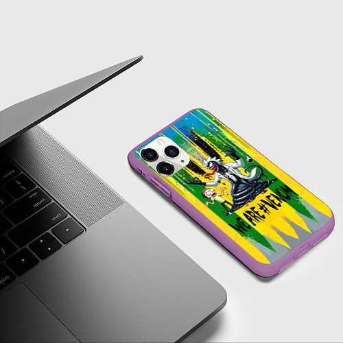 Чехол iPhone 11 Pro матовый We are Venom - Morty and Rick fantasy / 3D-Фиолетовый – фото 3
