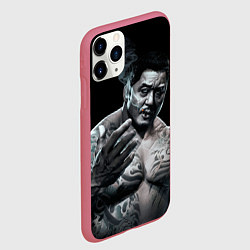 Чехол iPhone 11 Pro матовый Ma Dong Seok - yakudza, цвет: 3D-малиновый — фото 2