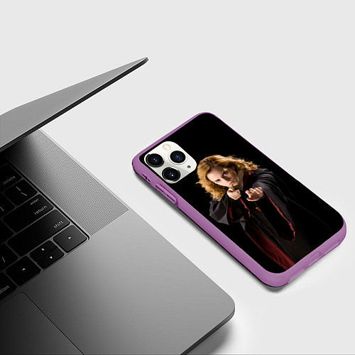 Чехол iPhone 11 Pro матовый Hermione Jean Granger / 3D-Фиолетовый – фото 3