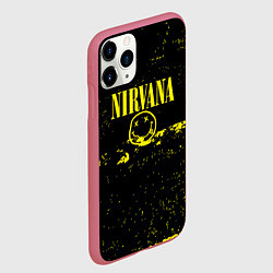 Чехол iPhone 11 Pro матовый Нирвана шум, цвет: 3D-малиновый — фото 2
