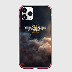 Чехол iPhone 11 Pro матовый Kingdom Come Deliverance 2 лого, цвет: 3D-малиновый