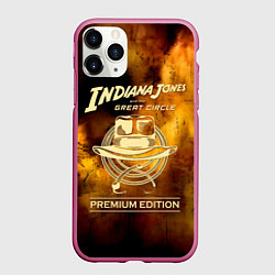 Чехол iPhone 11 Pro матовый Indiana Jones and the Great Circle, цвет: 3D-малиновый
