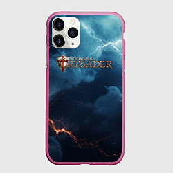 Чехол iPhone 11 Pro матовый Stronghold сrusader крестоносец бури, цвет: 3D-малиновый