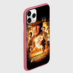 Чехол iPhone 11 Pro матовый Индиана Джонс: королевство хрустального черепа, цвет: 3D-малиновый — фото 2