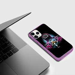 Чехол iPhone 11 Pro матовый Персонажи в Sguid game, цвет: 3D-фиолетовый — фото 2