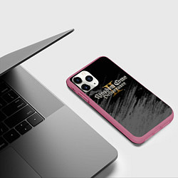 Чехол iPhone 11 Pro матовый Kingdom come 2 - монохромный, цвет: 3D-малиновый — фото 2