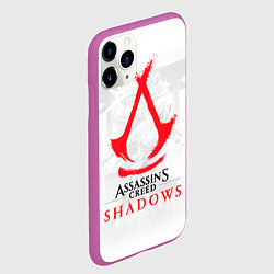Чехол iPhone 11 Pro матовый Assassins Creed Shadows - samurai, цвет: 3D-фиолетовый — фото 2