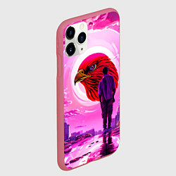Чехол iPhone 11 Pro матовый Город Атланта Хокс, цвет: 3D-малиновый — фото 2