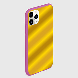 Чехол iPhone 11 Pro матовый Золотой градиент, цвет: 3D-фиолетовый — фото 2