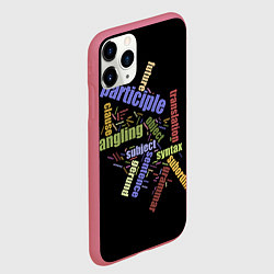 Чехол iPhone 11 Pro матовый Переводчик, цвет: 3D-малиновый — фото 2