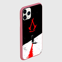 Чехол iPhone 11 Pro матовый Assassins creed shadows - самурай, цвет: 3D-малиновый — фото 2