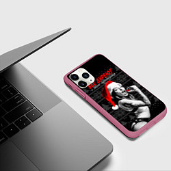 Чехол iPhone 11 Pro матовый Все дуреют с этого афродизиака, цвет: 3D-малиновый — фото 2