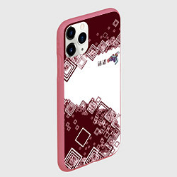 Чехол iPhone 11 Pro матовый Сноуборд горы зовут, цвет: 3D-малиновый — фото 2
