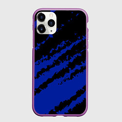 Чехол iPhone 11 Pro матовый The color is black and blue, цвет: 3D-фиолетовый