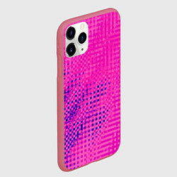 Чехол iPhone 11 Pro матовый Сочный розовый абстаркция, цвет: 3D-малиновый — фото 2