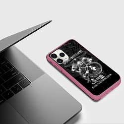 Чехол iPhone 11 Pro матовый Помни свои корни: в тебе течёт кровь богов, цвет: 3D-малиновый — фото 2