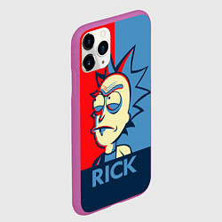 Чехол iPhone 11 Pro матовый Rick pop art, цвет: 3D-фиолетовый — фото 2