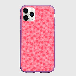 Чехол iPhone 11 Pro матовый Красные коралловые пузыри, цвет: 3D-фиолетовый