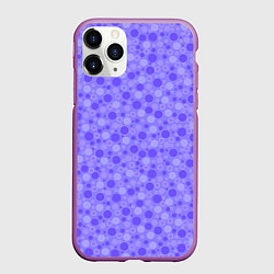 Чехол iPhone 11 Pro матовый Фиолетовый сиреневый пузыри, цвет: 3D-фиолетовый