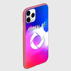 Чехол iPhone 11 Pro матовый Portal закат, цвет: 3D-малиновый — фото 2