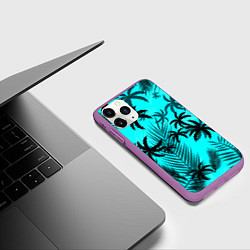 Чехол iPhone 11 Pro матовый GTA костюм Томми, цвет: 3D-фиолетовый — фото 2