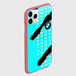 Чехол iPhone 11 Pro матовый BMW sport краски, цвет: 3D-малиновый — фото 2