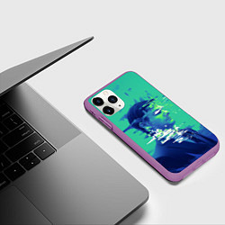 Чехол iPhone 11 Pro матовый Марк Скаут - Разделение, цвет: 3D-фиолетовый — фото 2