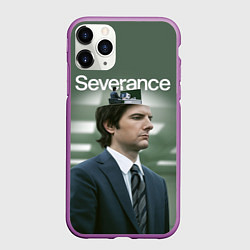 Чехол iPhone 11 Pro матовый Mark Severance, цвет: 3D-фиолетовый