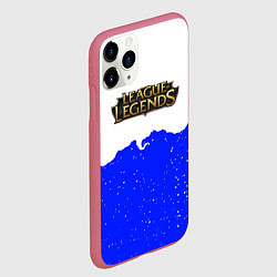 Чехол iPhone 11 Pro матовый League of Legends ночь, цвет: 3D-малиновый — фото 2