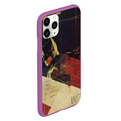 Чехол iPhone 11 Pro матовый Бэтмен ретро стиль, цвет: 3D-фиолетовый — фото 2