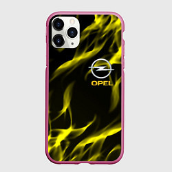 Чехол iPhone 11 Pro матовый Opel огненный стиль, цвет: 3D-малиновый