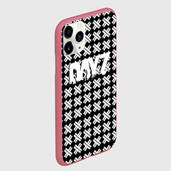 Чехол iPhone 11 Pro матовый Dayz крестики, цвет: 3D-малиновый — фото 2