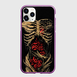 Чехол iPhone 11 Pro матовый Внутренний мир, цвет: 3D-фиолетовый