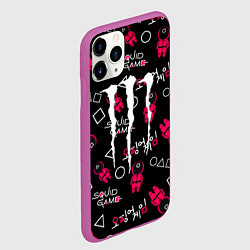 Чехол iPhone 11 Pro матовый Monster energy x Ojingeo geim, цвет: 3D-фиолетовый — фото 2