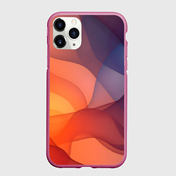 Чехол iPhone 11 Pro матовый Летящая вуаль, цвет: 3D-малиновый