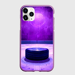 Чехол iPhone 11 Pro матовый Шайба в фиолетовом, цвет: 3D-фиолетовый