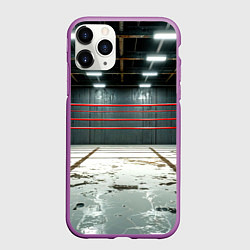 Чехол iPhone 11 Pro матовый Красный ринг, цвет: 3D-фиолетовый