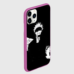 Чехол iPhone 11 Pro матовый Сатору годжо битва, цвет: 3D-фиолетовый — фото 2