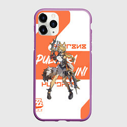 Чехол iPhone 11 Pro матовый Пульхра Феллини - ZZZ, цвет: 3D-фиолетовый
