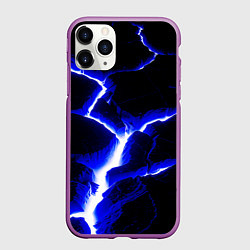 Чехол iPhone 11 Pro матовый The rift, цвет: 3D-фиолетовый