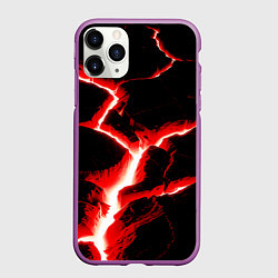 Чехол iPhone 11 Pro матовый The rift, цвет: 3D-фиолетовый