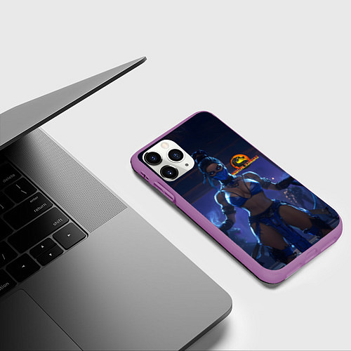 Чехол iPhone 11 Pro матовый Kitana Fantasy / 3D-Фиолетовый – фото 3