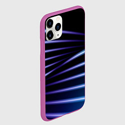 Чехол iPhone 11 Pro матовый Color black blue, цвет: 3D-фиолетовый — фото 2