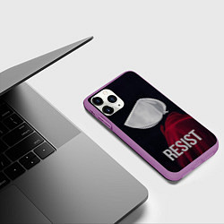 Чехол iPhone 11 Pro матовый Сопротивляться - Рассказ служанки, цвет: 3D-фиолетовый — фото 2