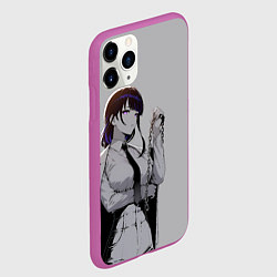 Чехол iPhone 11 Pro матовый Сегун Райден и цепь, цвет: 3D-фиолетовый — фото 2
