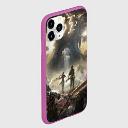 Чехол iPhone 11 Pro матовый Экспедиция Clair Obscur expedition 33, цвет: 3D-фиолетовый — фото 2